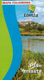 Opakowanie Łomża Plan miasta Mapa foliowana