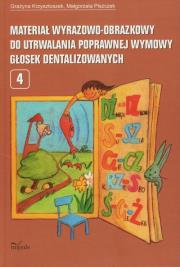Okładka książki Materiał wyrazowo-obrazkowy... gł.dental. w.2012