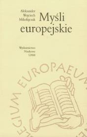Okładka książki Myśli europejskie