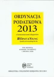 Ordynacja podatkowa 2013 z komentarzami ekspertów. Wydawca: Wiedza i Praktyka. Dadada.pl Opakowanie Ordynacja podatkowa 2013 z komentarzami ekspertów