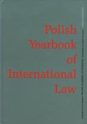 Okładka książki Polish Yearbook of International Law