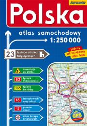 Okładka książki Polska atlas samochodowy 1:250 000