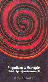 Okładka książki Populizm w Europie