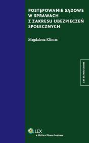 Okładka książki Postępowanie sądowe w sprawach z zakresu ubezpieczeń społecznych