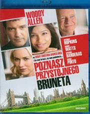 Poznasz przystojnego bruneta. Autor: Woody Allen. Dadada.pl Okładka książki Poznasz przystojnego bruneta