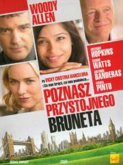 Poznasz przystojnego bruneta. Autor: Woody Allen. Dadada.pl Okładka książki Poznasz przystojnego bruneta