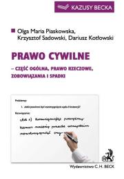 Prawo cywilne. Autor: Piaskowska Olga Maria, Sadowski Krzysztof, Kotłowski Dariusz. Dadada.pl Okładka książki Prawo cywilne