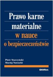 Okładka książki Prawo karne materialne w nauce o bezpieczeństwie