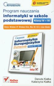 Okładka książki Program nauczania informatyki w szkole podstawowej klasy IV-VI
