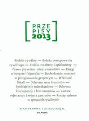 Okładka książki Przepisy 2013 Zbiór cywilny