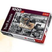Okładka książki Puzzle 1000 Paryż - kolaż TREFL