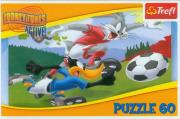 Okładka książki Puzzle 60 Looney Tunes - Gol! TREFL
