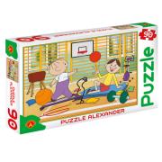 Opakowanie Puzzle 90 - Bolek i Lolek na sali gimn. ALEX