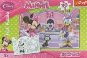 Okładka książki Puzzle Maxi 30 Przygody Minnie TREFL