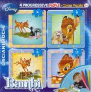 Opakowanie Puzzle Progressive 4 Disney Bambi