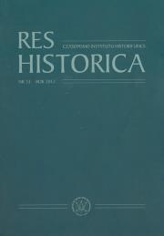 Opakowanie Res Historica Nr 33 Rok 2012