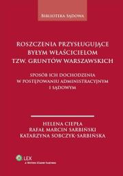 Okładka książki Roszczenia przysługujące byłym właścicielom tzw. gruntów warszawskich