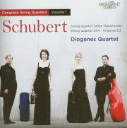 Schubert: String Quartets Vol. 1. Autor: Diogenes Quartet. Dadada.pl Okładka książki Schubert: String Quartets Vol. 1