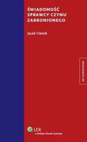 Okładka książki Świadomość sprawcy czynu zabronionego