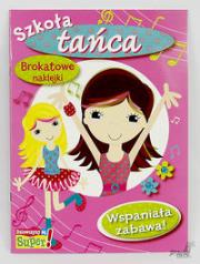 Okładka książki Szkoła tańca brokatowe naklejki