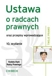 Opakowanie Ustawa o radcach prawnych oraz przepisy wprowadzające