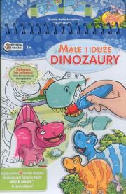 Water Magic - Małe i duże dinozaury. Autor: praca zbiorowa. Dadada.pl Okładka książki Water Magic - Małe i duże dinozaury