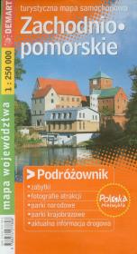 Okładka książki Zachodniopomorskie Podróżownik turystyczna mapa samochodowa