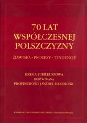 Opakowanie 70 lat współczesnej polszczyzny