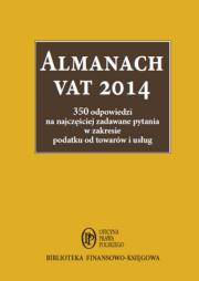Almanach VAT 2014. Autor: Kuciński Rafał. Dadada.pl Okładka książki Almanach VAT 2014