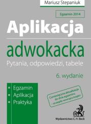 Okładka książki Aplikacja adwokacka