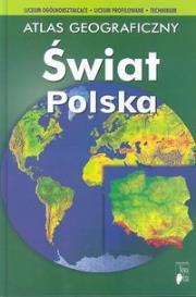 Okładka książki Atlas Geogr. LO Świat + Polska Twarda NE