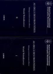 Okładka książki Au-Dela Des Frontieres 1/2