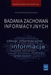 Okładka książki Badania zachowań informacyjnych