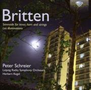 Britten: Les illuminations op. 18, Serenade op. 31. Autor: Peter Schreier, Gunther Opitz, Leipzig Radio Symphony Orchestra, Herbert Kegel. Dadada.pl Okładka książki Britten: Les illuminations op. 18, Serenade op. 31