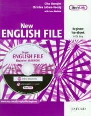 English File NEW Beginner WB with key (CD) OXFORD. Autor: Latham-Koenig Christina, Oxenden Clive. Dadada.pl Okładka książki English File NEW Beginner WB with key (CD) OXFORD