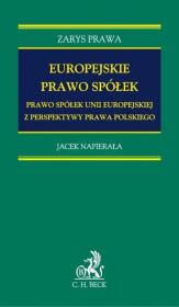 Europejskie prawo spółek. Autor: Napierała Jacek. Dadada.pl Okładka książki Europejskie prawo spółek