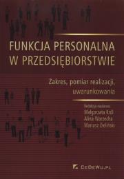 Okładka książki Funkcja personalna w przedsiębiorstwie