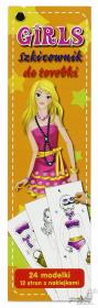 Okładka książki Girls - Szkicownik do torebki - pomarańczowy