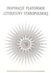 Opakowanie Inspiracje Platońskie literatury staropolskiej