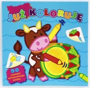 Okładka książki Już koloruje niebieska