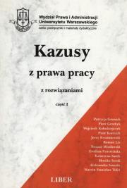 Okładka książki Kazusy z prawa pracy z rozwiązaniami Część 1