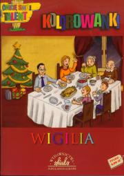 Kolorowanki-Wigilia. Autor: Sadowska Beata. Dadada.pl Okładka książki Kolorowanki-Wigilia