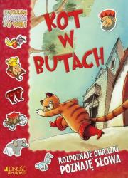 Okładka książki Kot w butach Przyklejam odklejam do woli