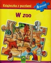 Okładka książki Książeczka z puzzlami - W zoo