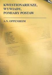 Kwestionariusze wywiady pomiary postaw. Autor: Oppenheim A. N.. Dadada.pl Okładka książki Kwestionariusze wywiady pomiary postaw