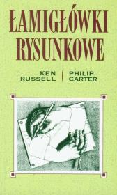 Łamigłówki rysunkowe. Autor: K. Russel, Ph. Carter, tłum. P. Traczyk. Dadada.pl Okładka książki Łamigłówki rysunkowe