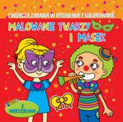 Okładka książki Malowanie twarzy i masek (czerwona)