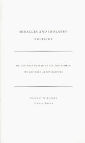 Miracles and Idolatry. Autor: Voltaire. Dadada.pl Okładka książki Miracles and Idolatry