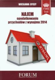 Okładka książki Najem opodatkowanie przychodów z wynajmu 2014