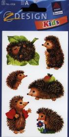 Opakowanie Naklejki papierowe - Jeże